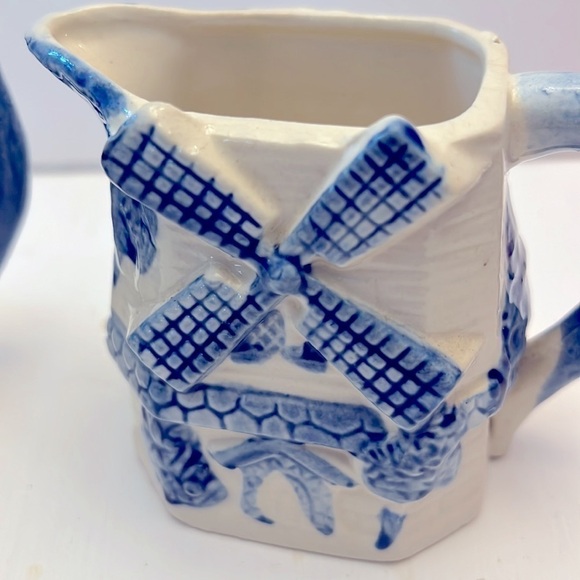 Vintage MIJ Danish Windmill Sugar and creamer Made in Japan - Picture 2 of 11